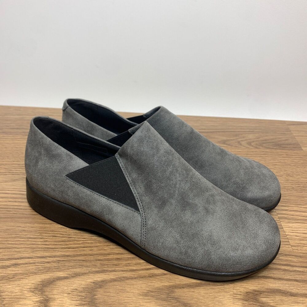 Arcopedico Loafers Women Size 10.5 11 42 Stone Flat Comfort Shoes NEW